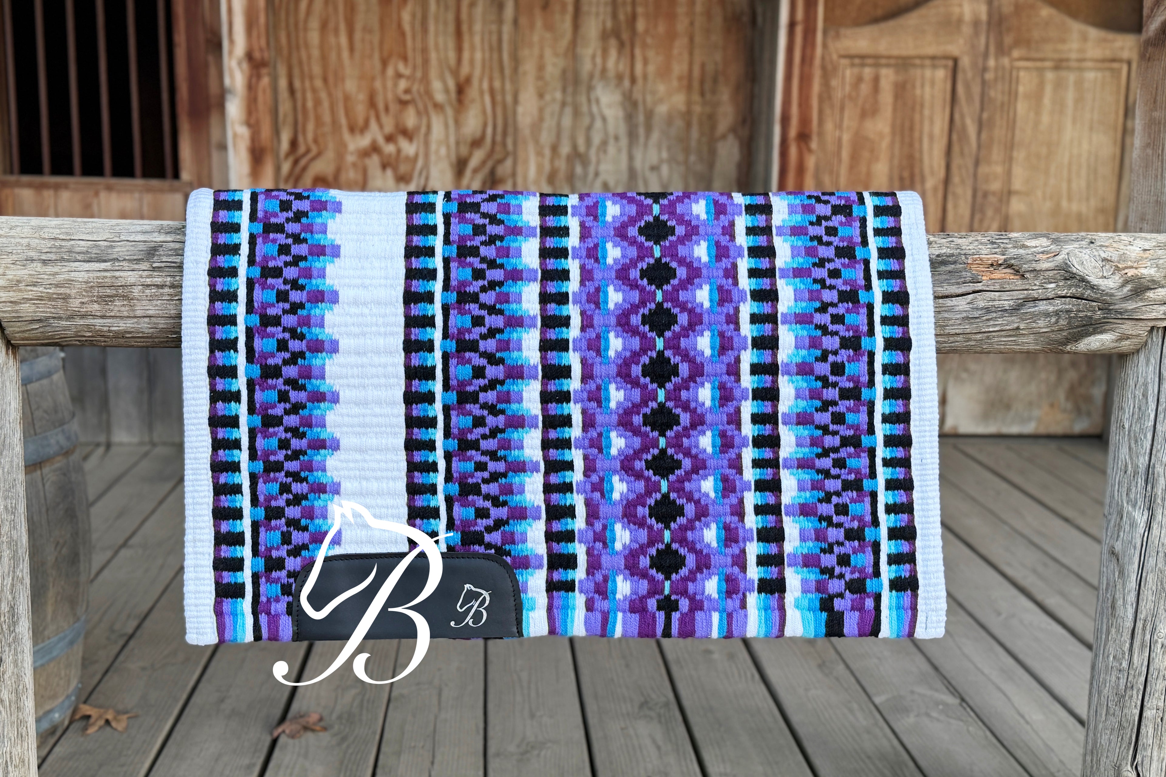 Impressive White Purple Blue
