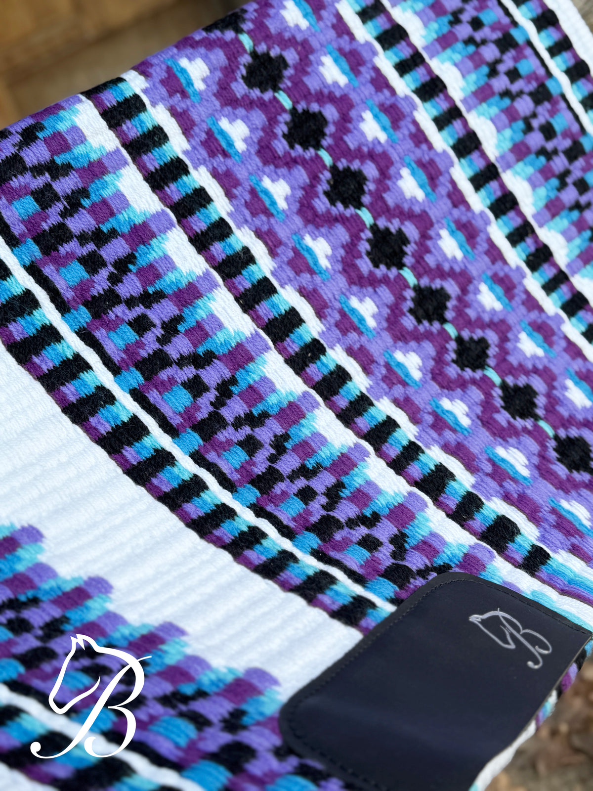 Impressive White Purple Blue