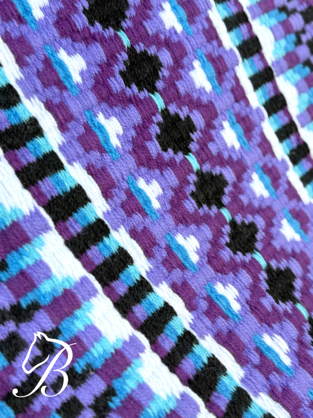 Impressive White Purple Blue