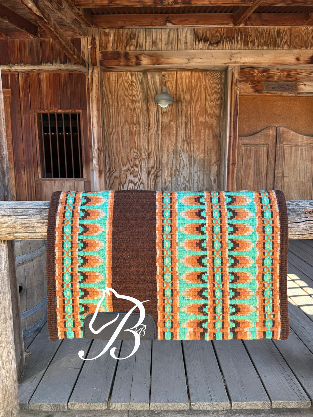 Jessie Brown Orange Turquoise