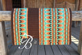 Jessie Brown Orange Turquoise