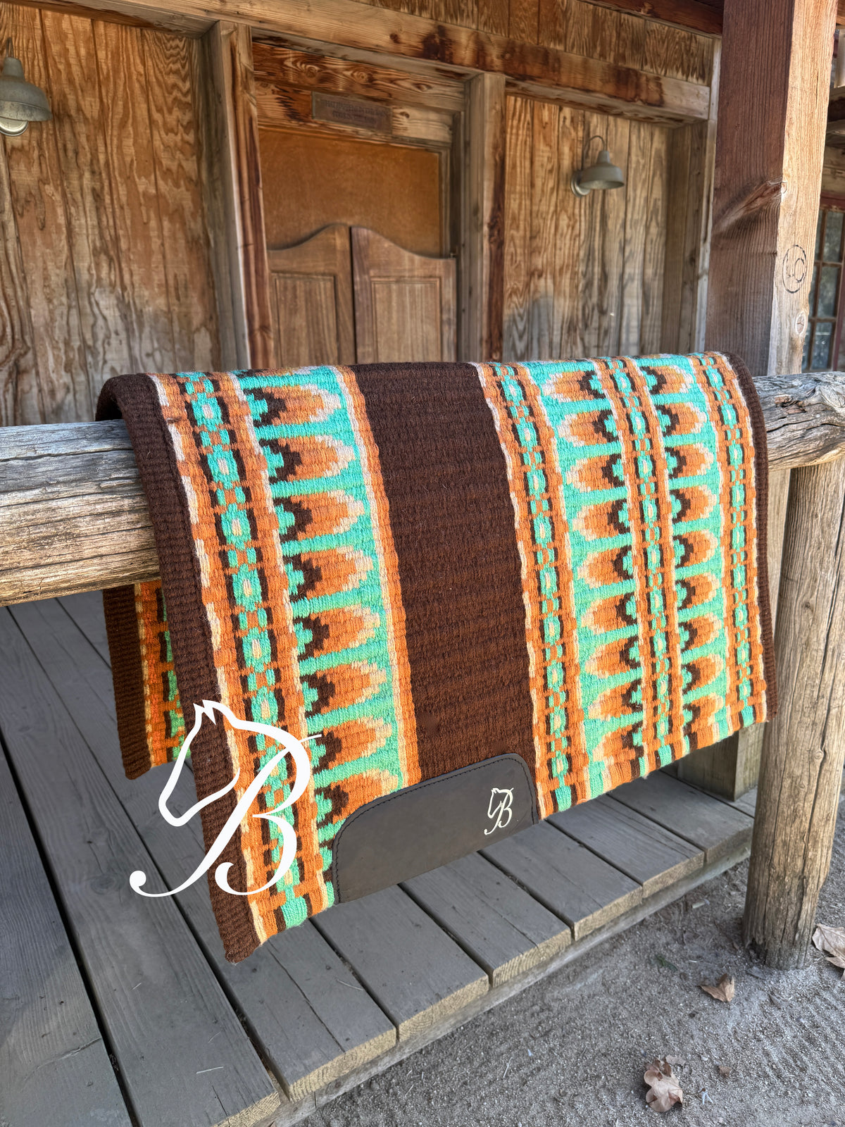 Jessie Brown Orange Turquoise