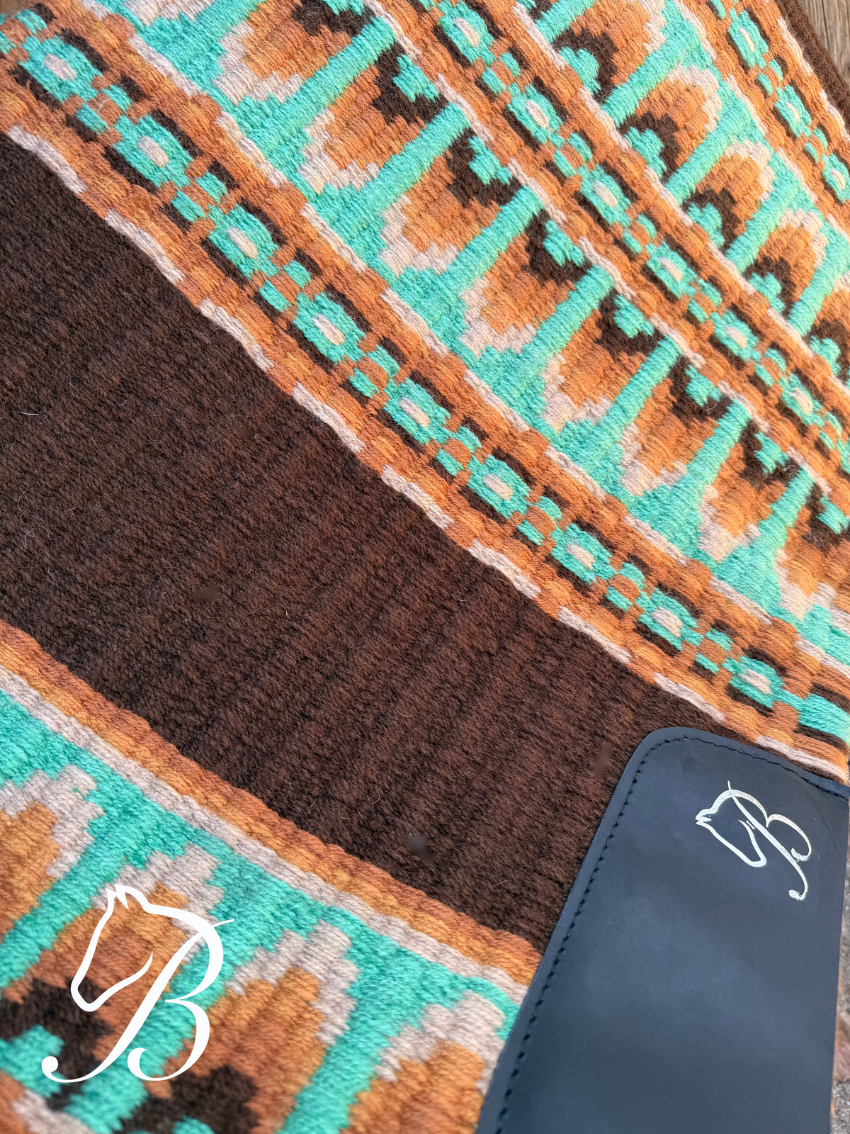 Jessie Brown Orange Turquoise
