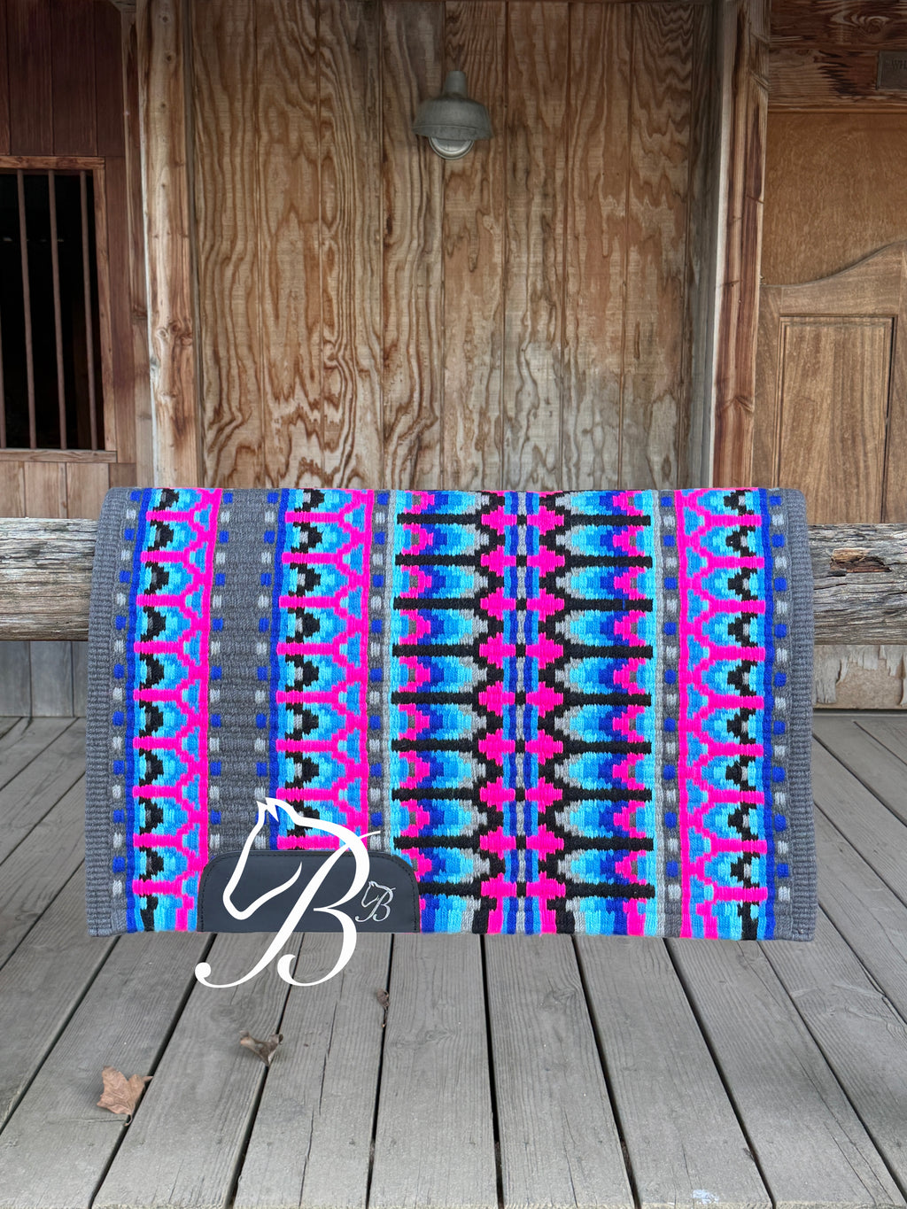 Mod Whizkey Hot Pink Blue on Grey