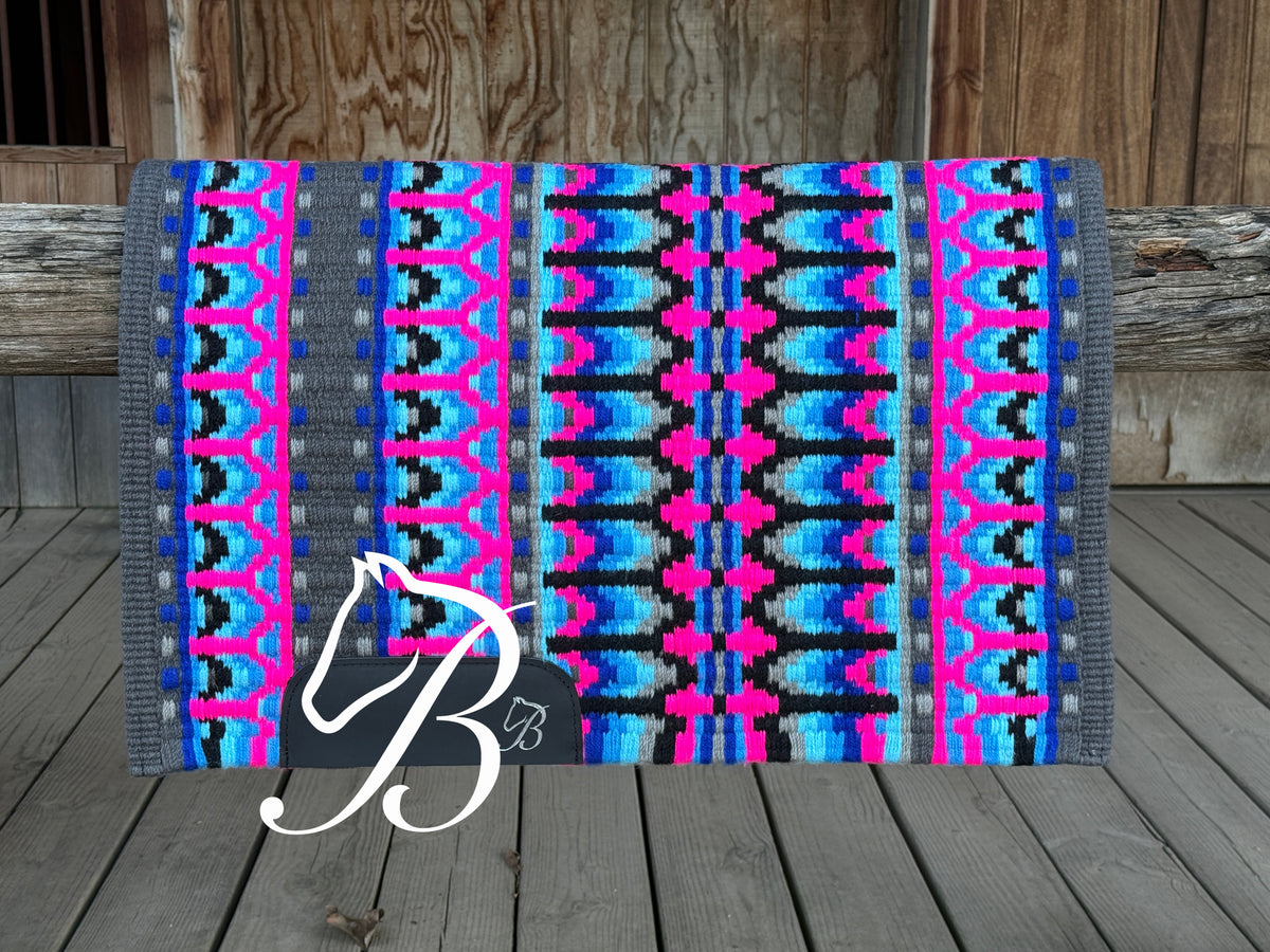 Mod Whizkey Hot Pink Blue on Grey