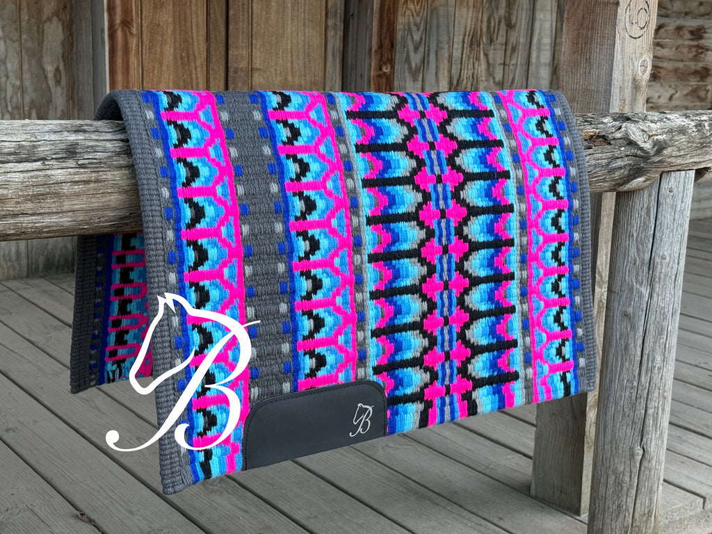 Mod Whizkey Hot Pink Blue on Grey