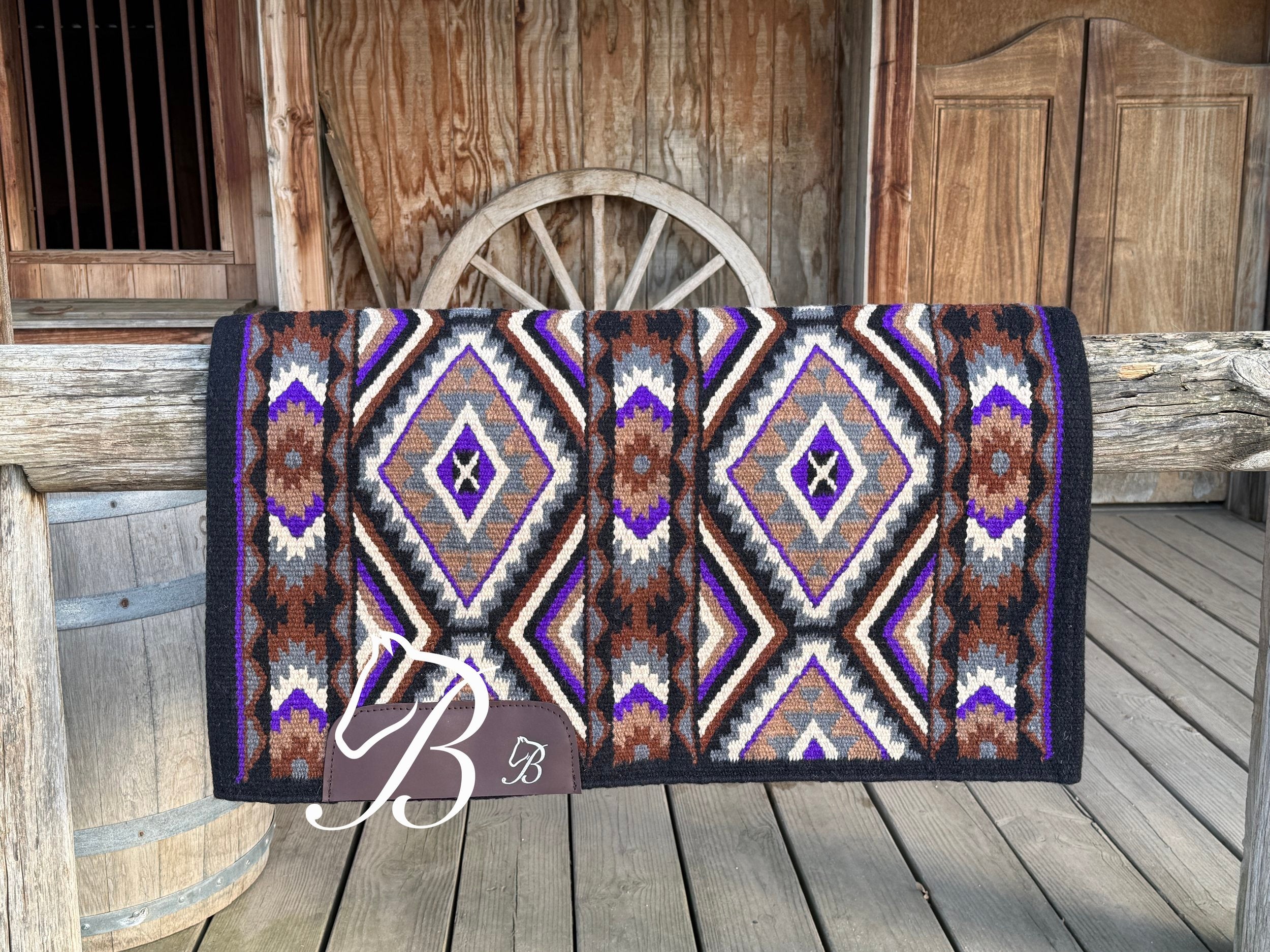 Purple Gritty Ranch Black Border