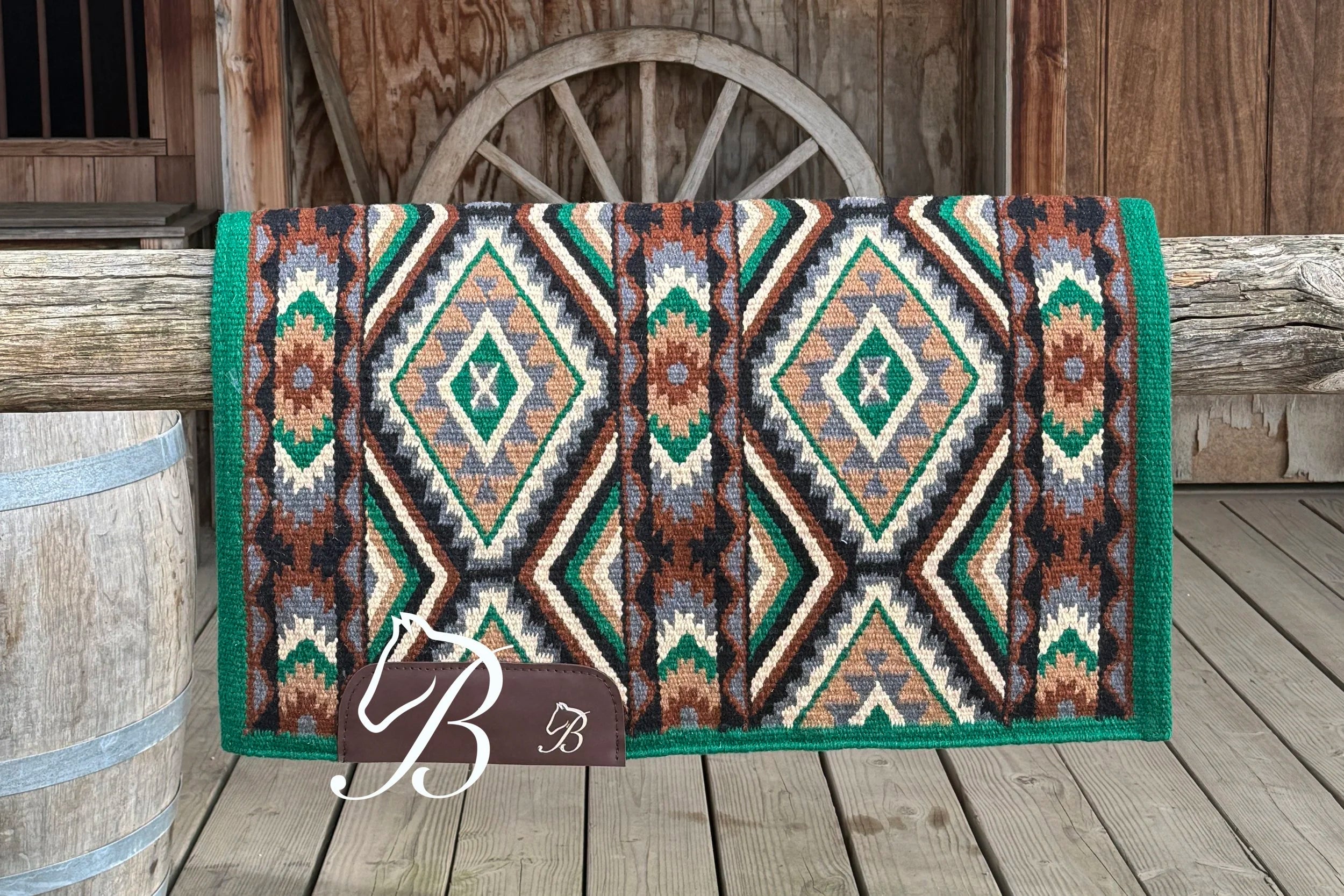 Green Gritty Ranch Green Border