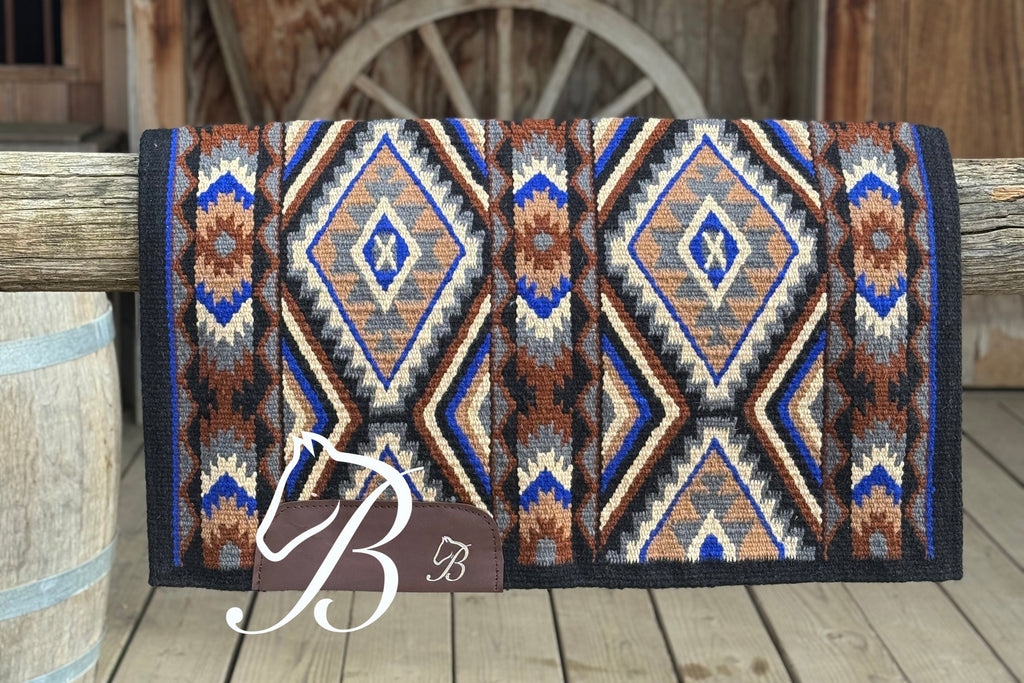 Blue Gritty Ranch Black Border