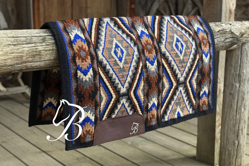Blue Gritty Ranch Black Border