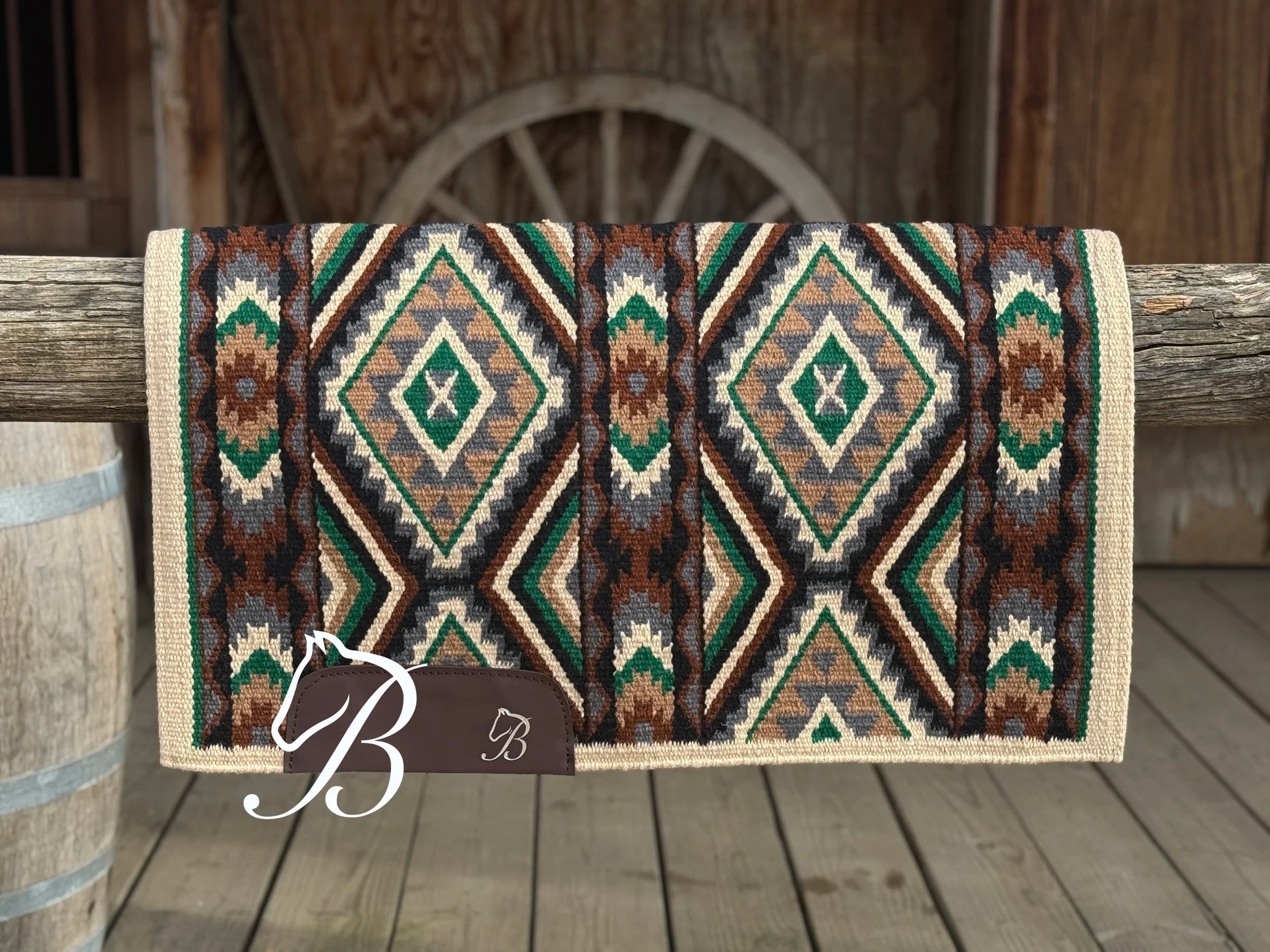 Green Gritty Ranch Neutral Border