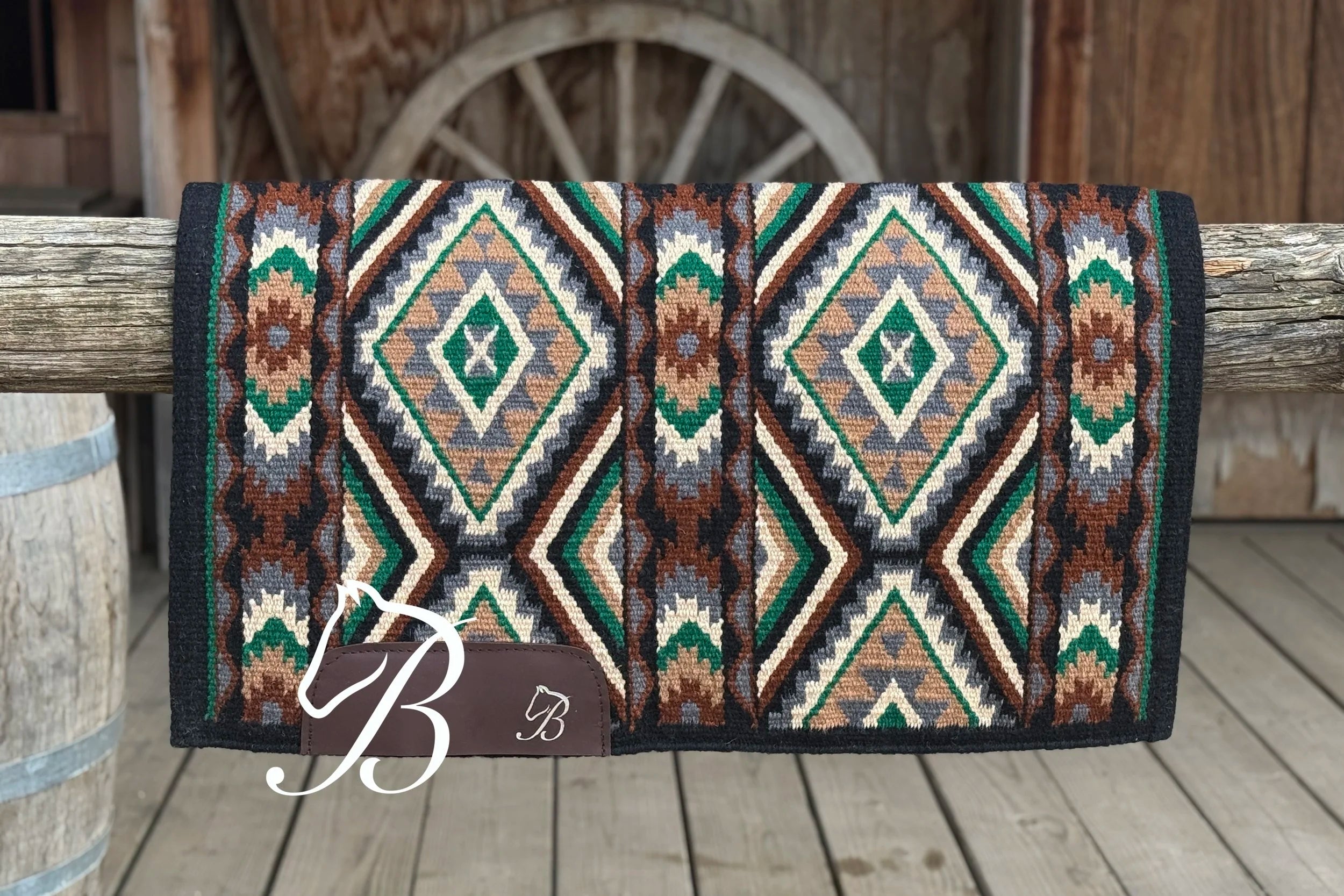 Green Gritty Ranch Black Border