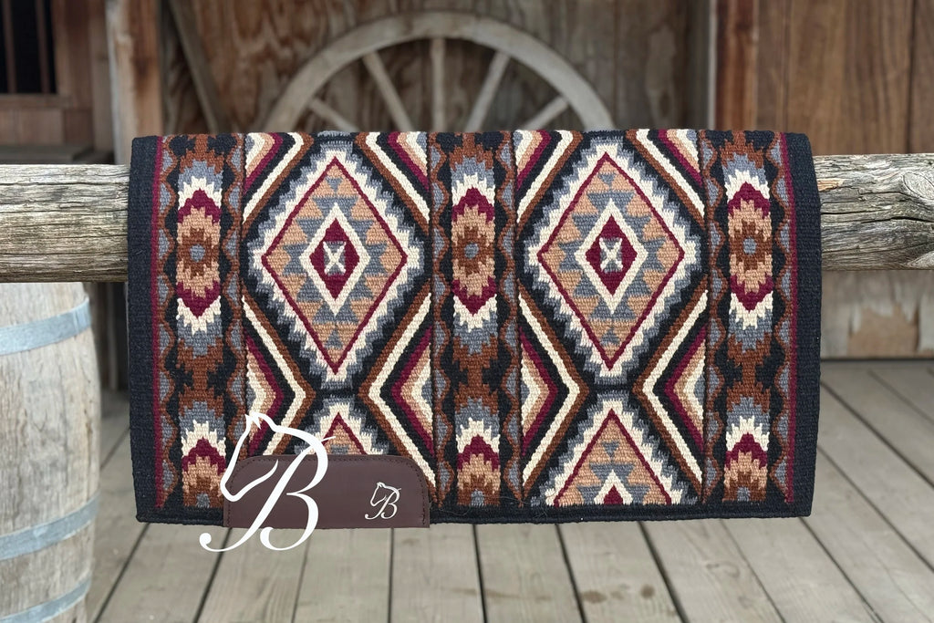 Burgundy Gritty Ranch Black Border