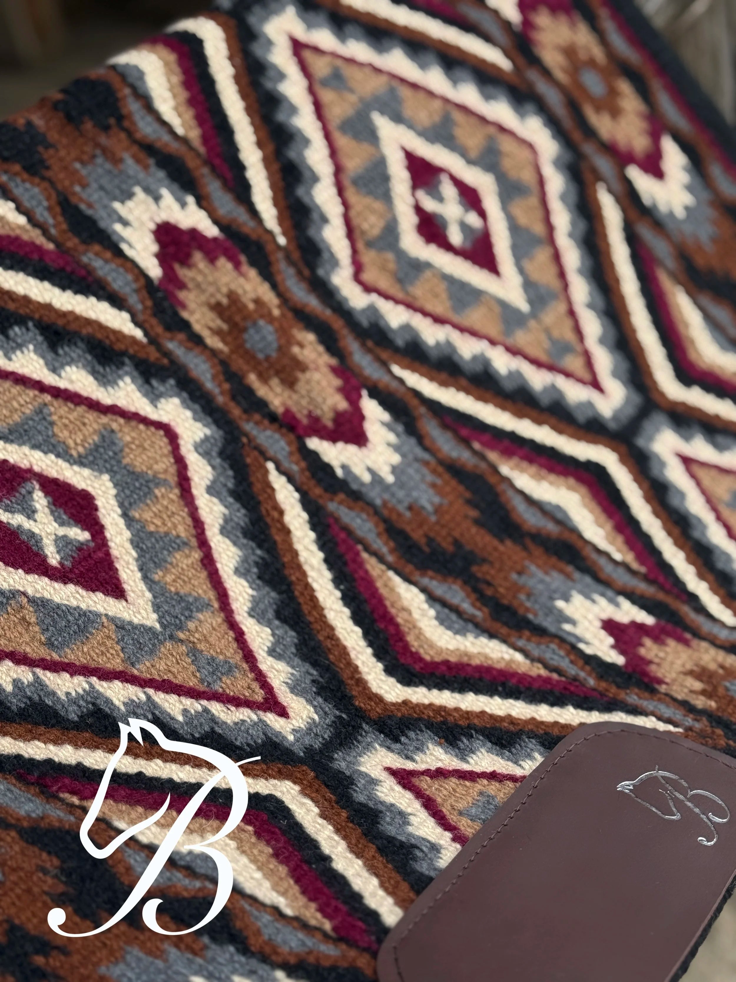 Burgundy Gritty Ranch Black Border