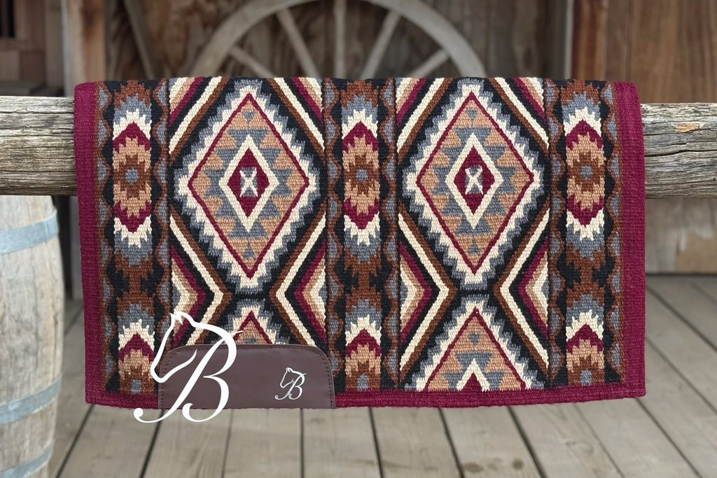 Burgundy Gritty Ranch Burgundy Border