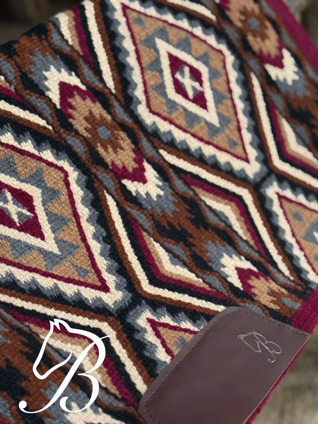 Burgundy Gritty Ranch Burgundy Border