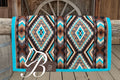 Turquoise Gritty Ranch Turquoise Border