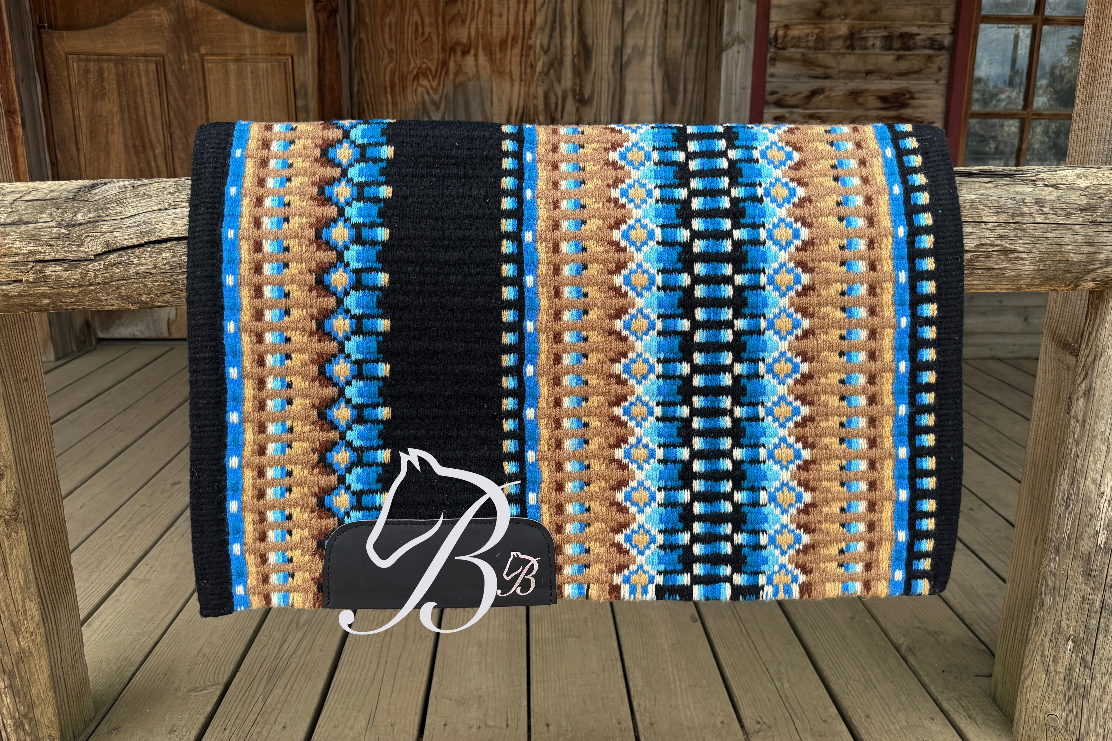 Gambler  Blues and Tan Black Base