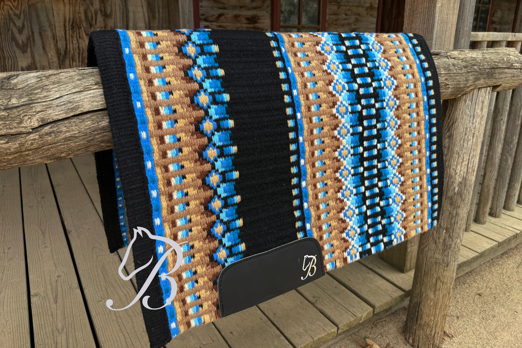Gambler  Blues and Tan Black Base