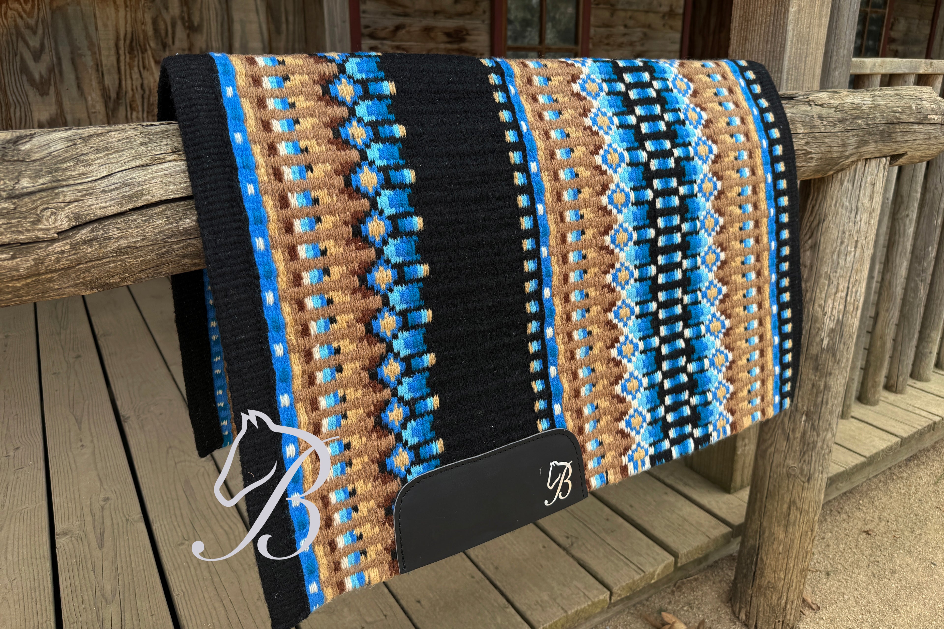 Gambler  Blues and Tan Black Base
