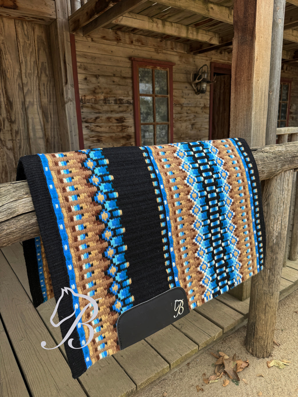 Gambler  Blues and Tan Black Base