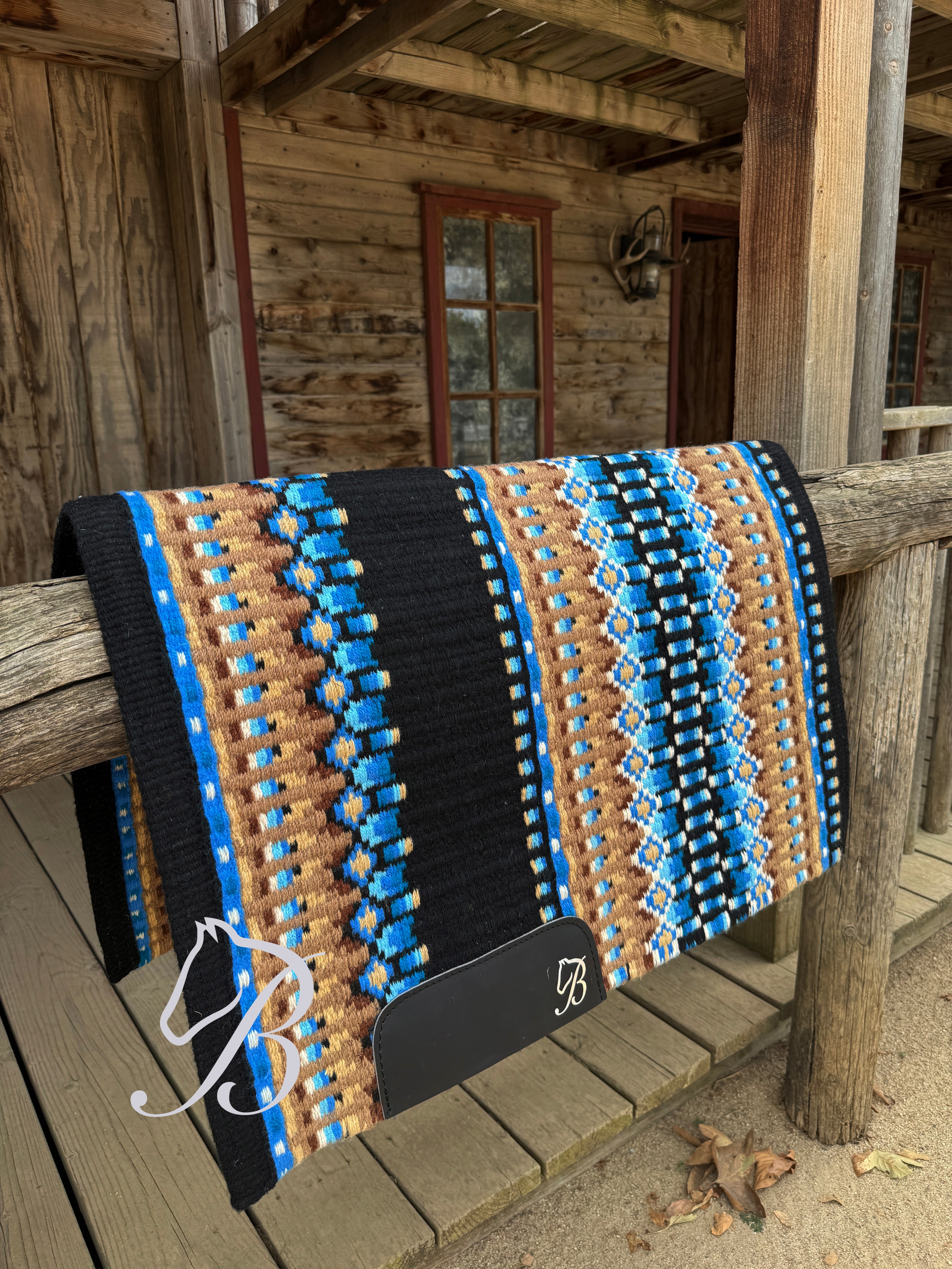 Gambler  Blues and Tan Black Base