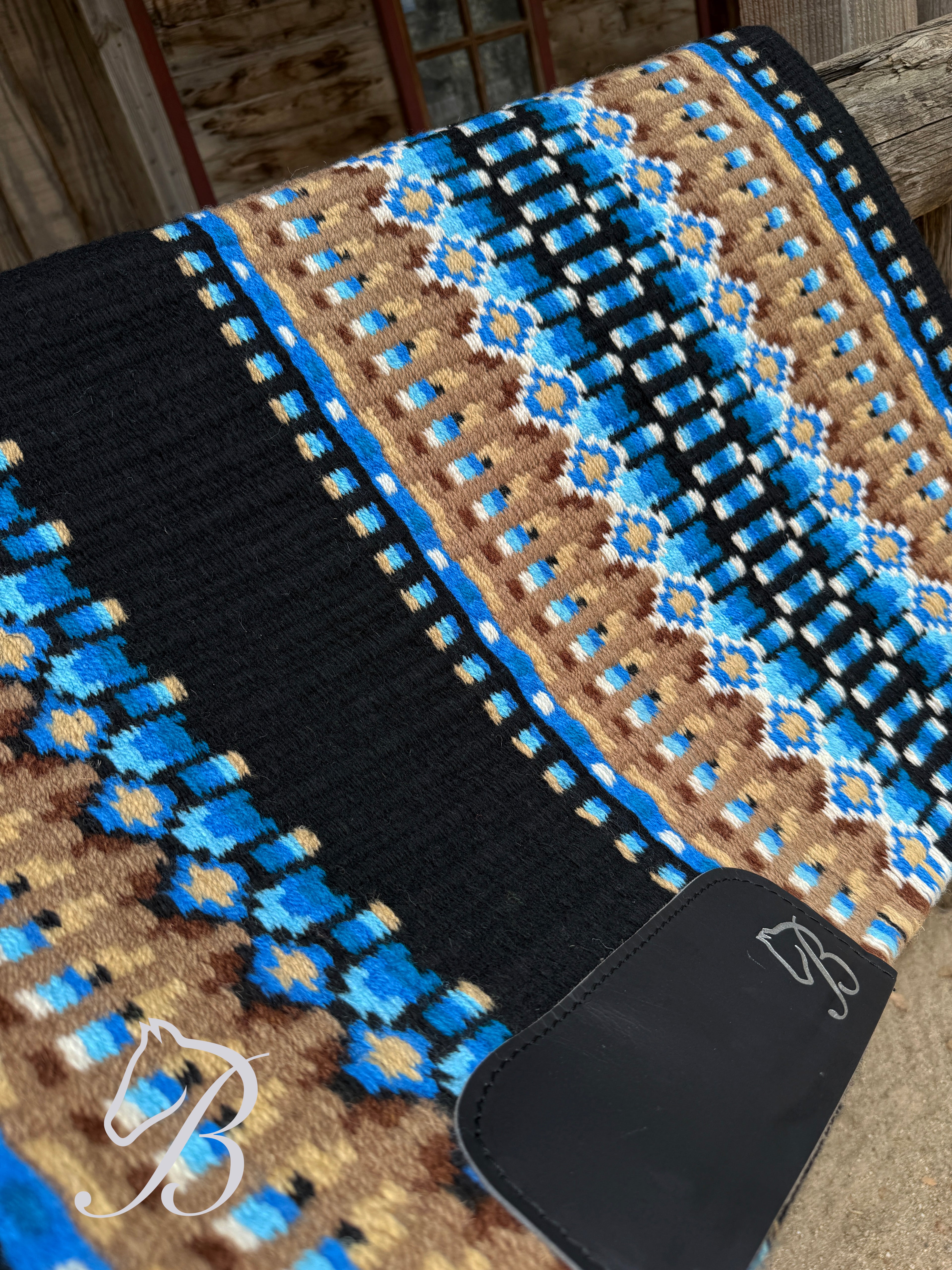 Gambler  Blues and Tan Black Base