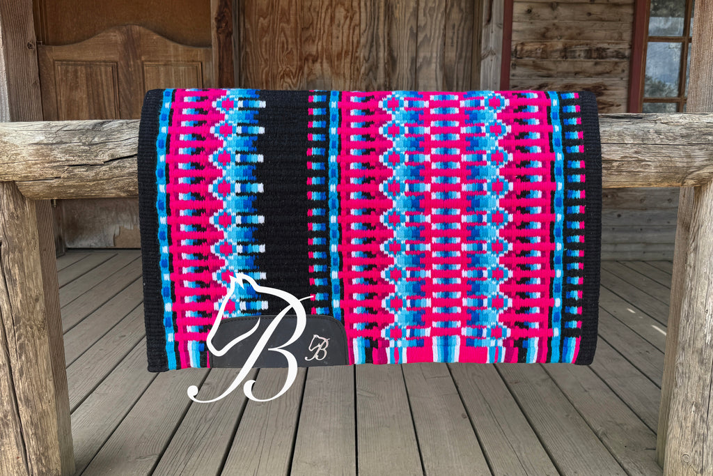 Gambler Black Blue and Hot Pink