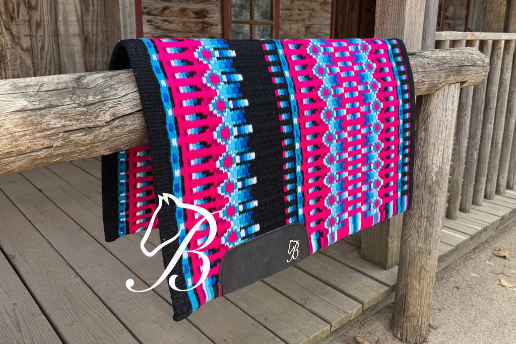 Gambler Black Blue and Hot Pink