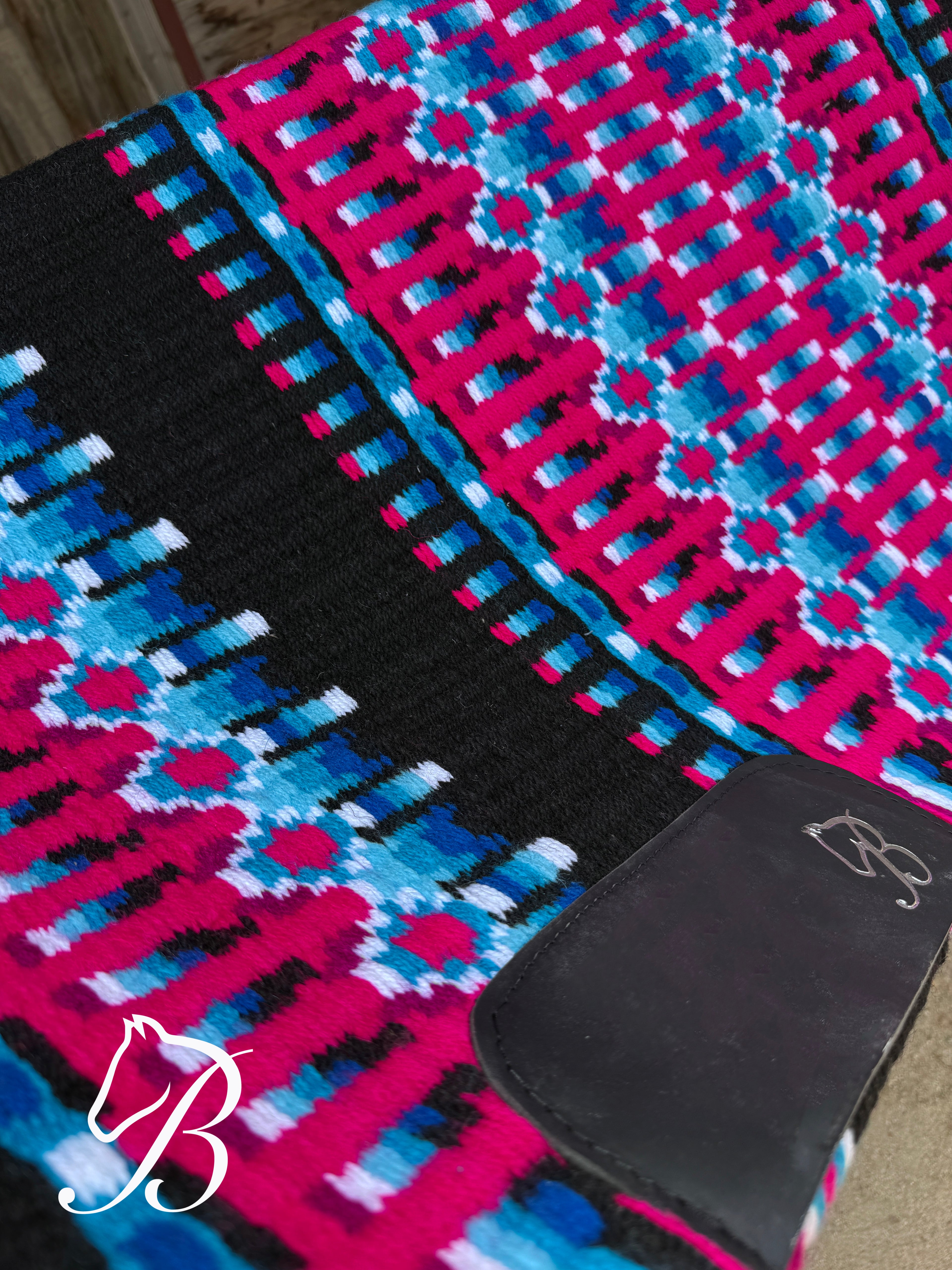 Gambler Black Blue and Hot Pink