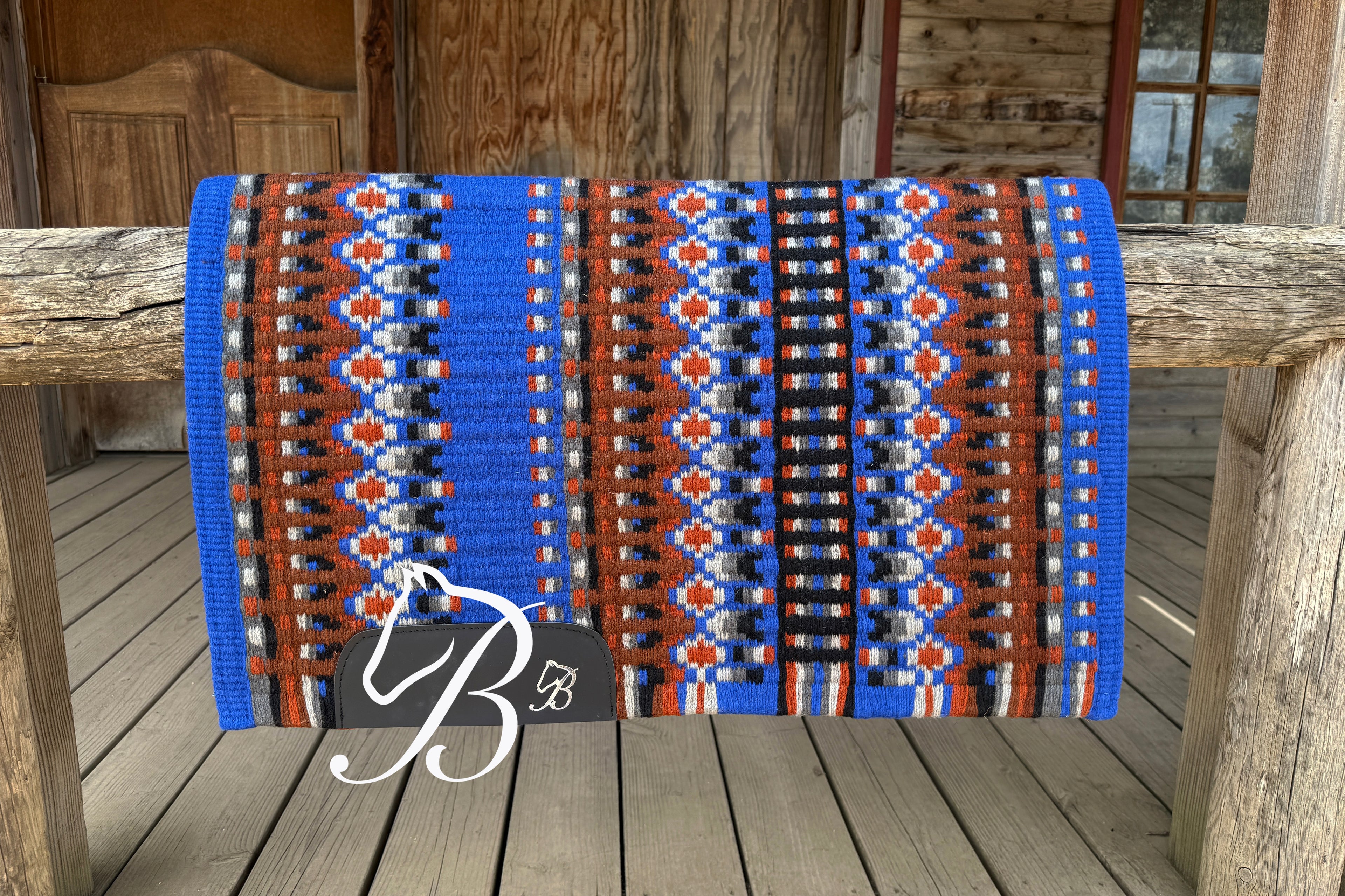 Gambler Blue, Brown and Rust