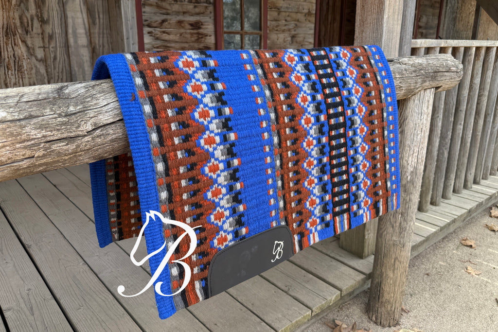 Gambler Blue, Brown and Rust