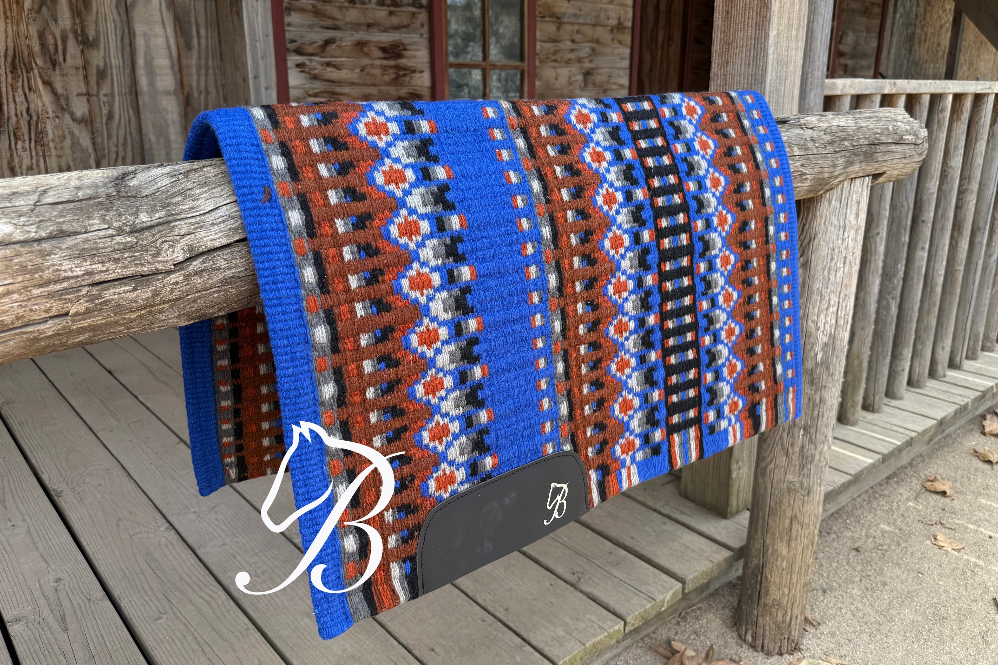 Gambler Blue, Brown and Rust