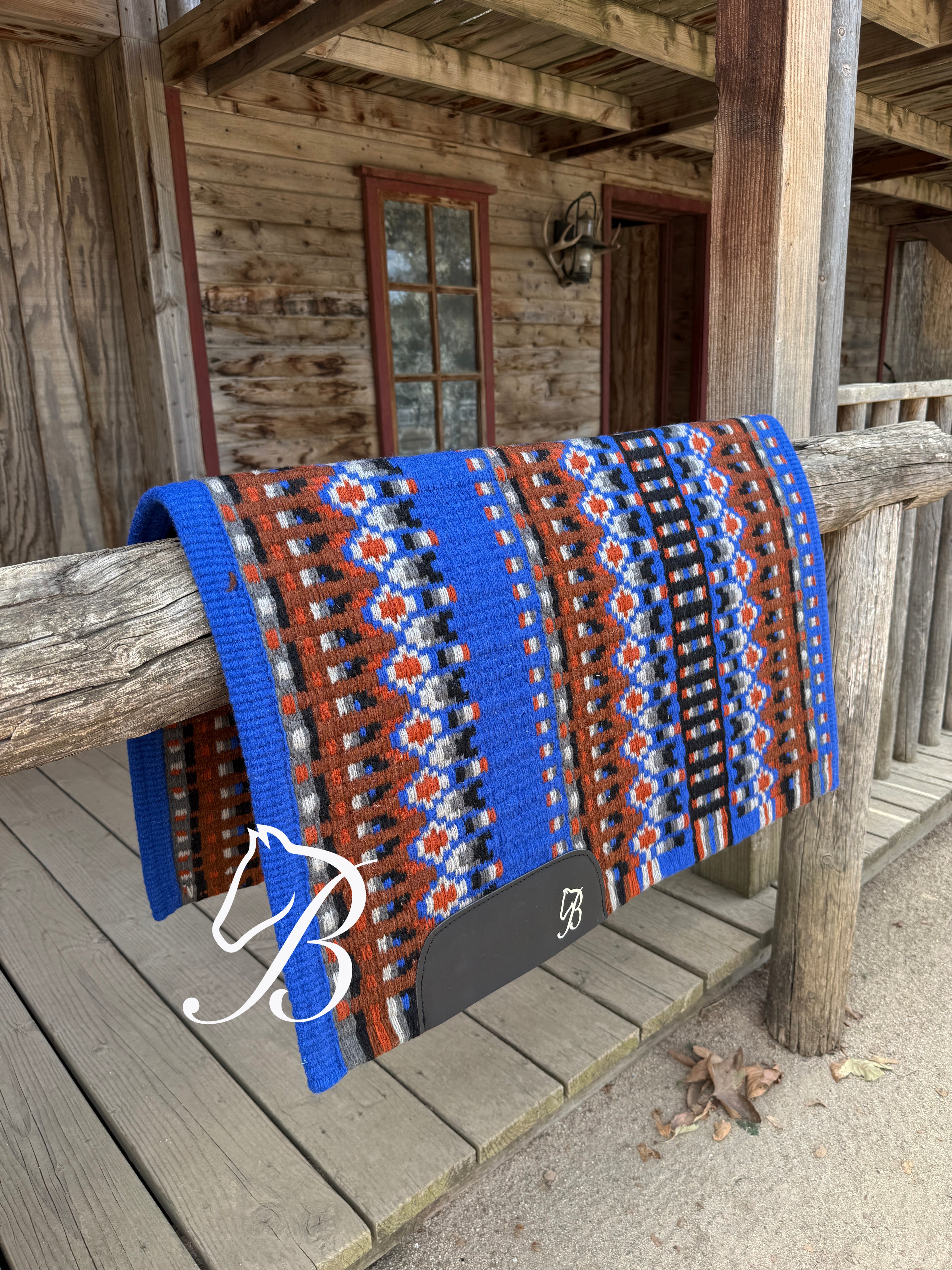 Gambler Blue, Brown and Rust