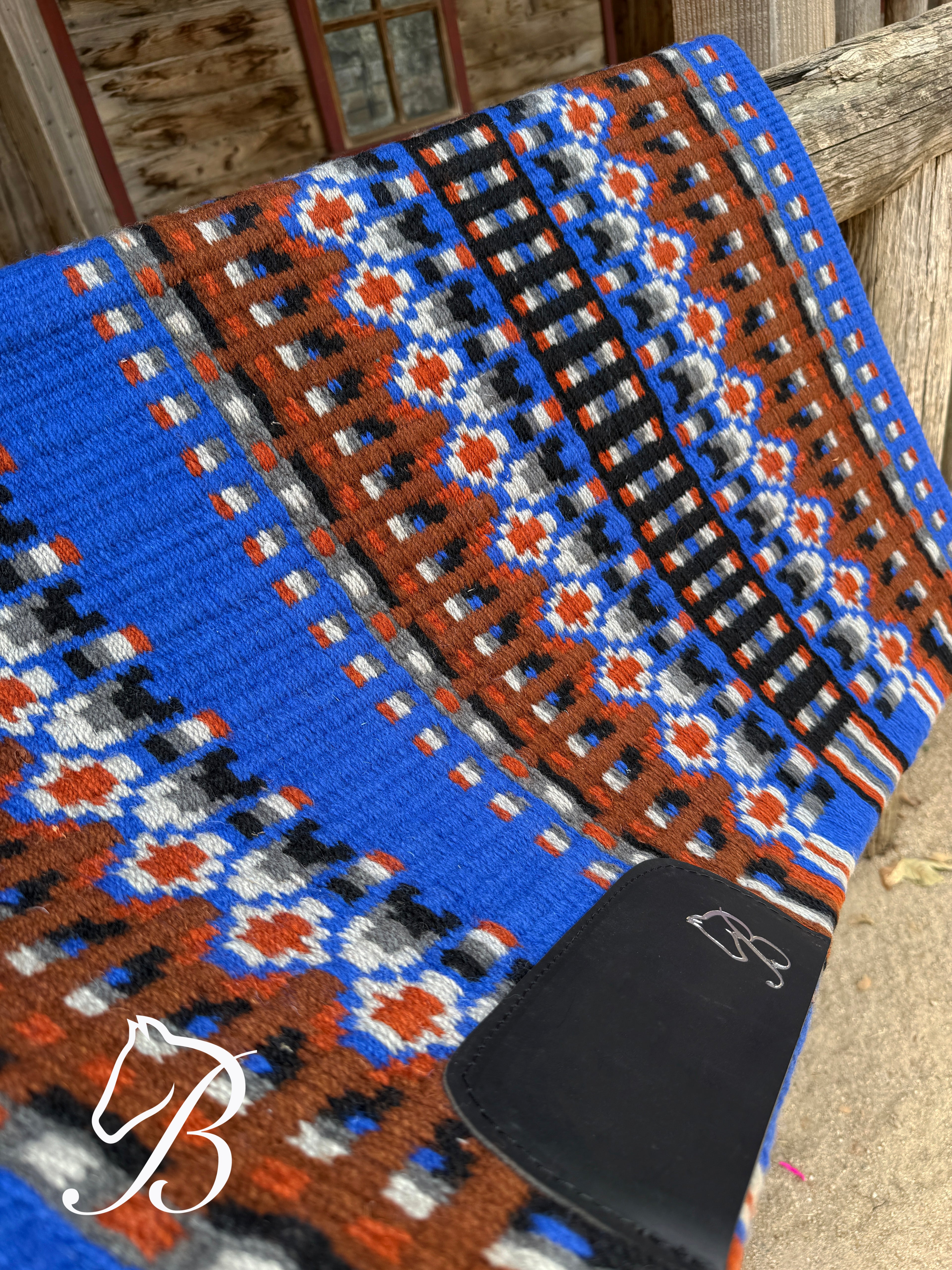 Gambler Blue, Brown and Rust