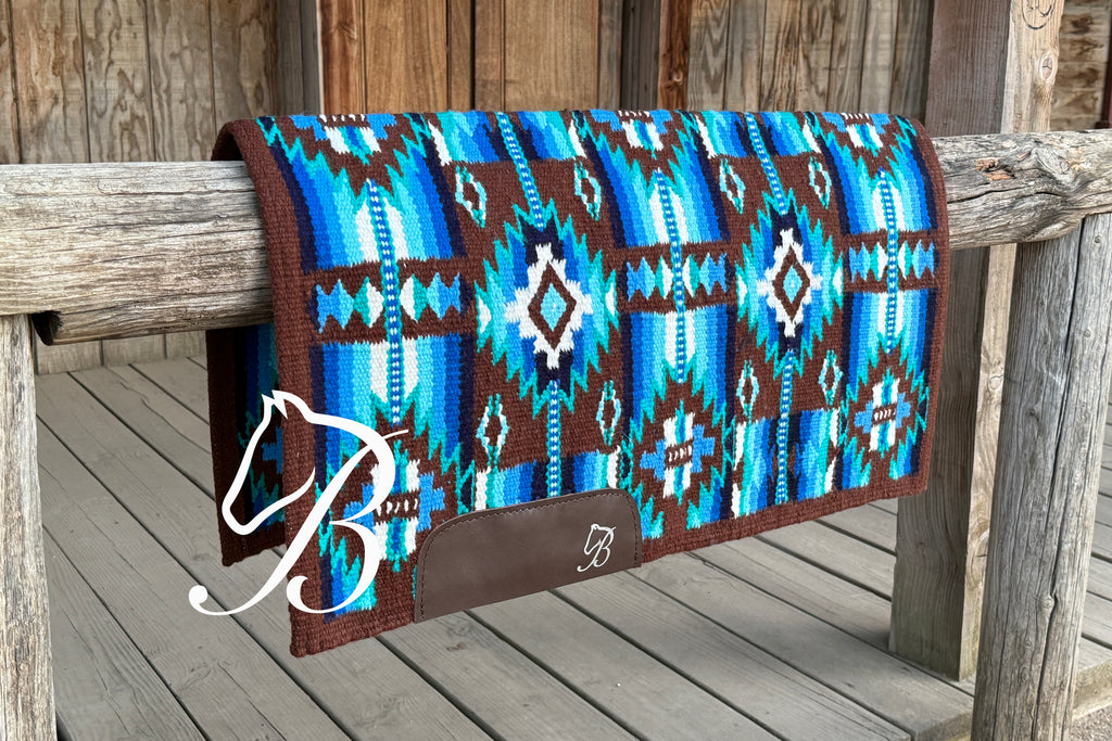 NIkko Chocolate Blue & Turquoise